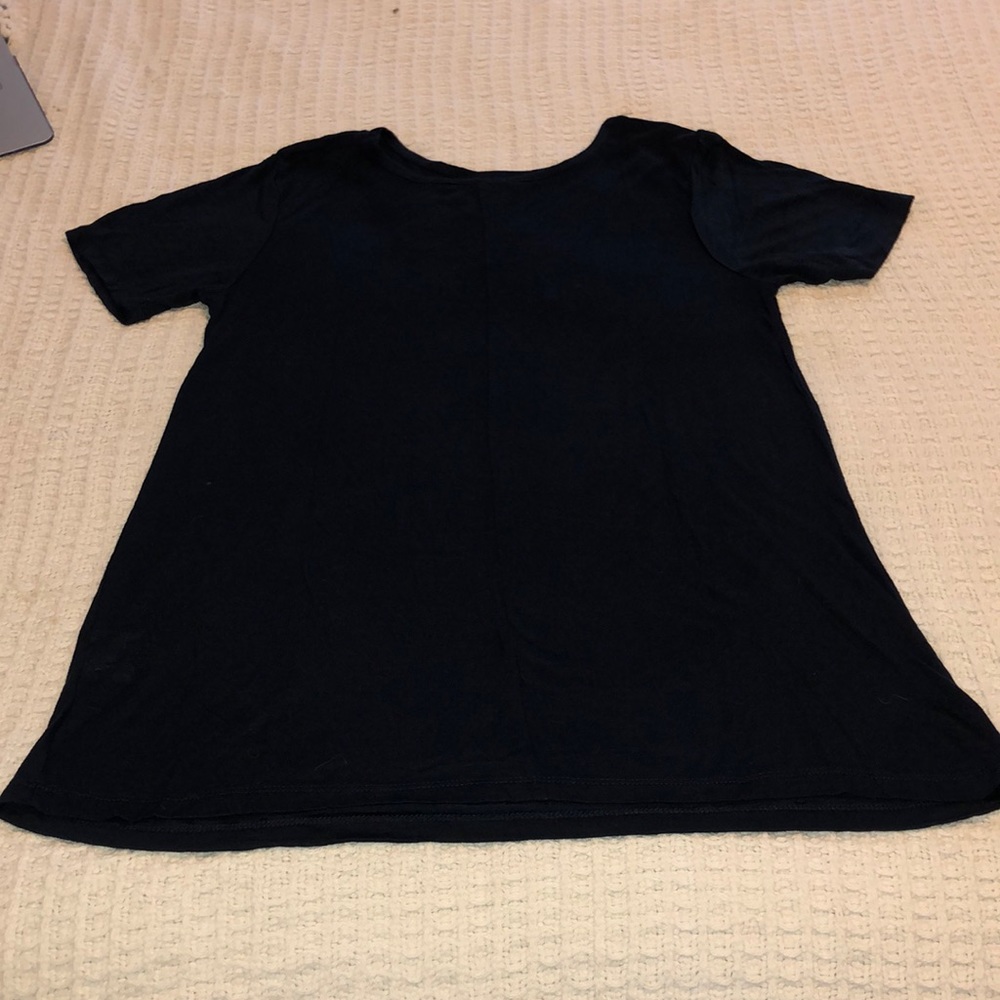 Navy blue short sleeve shirt